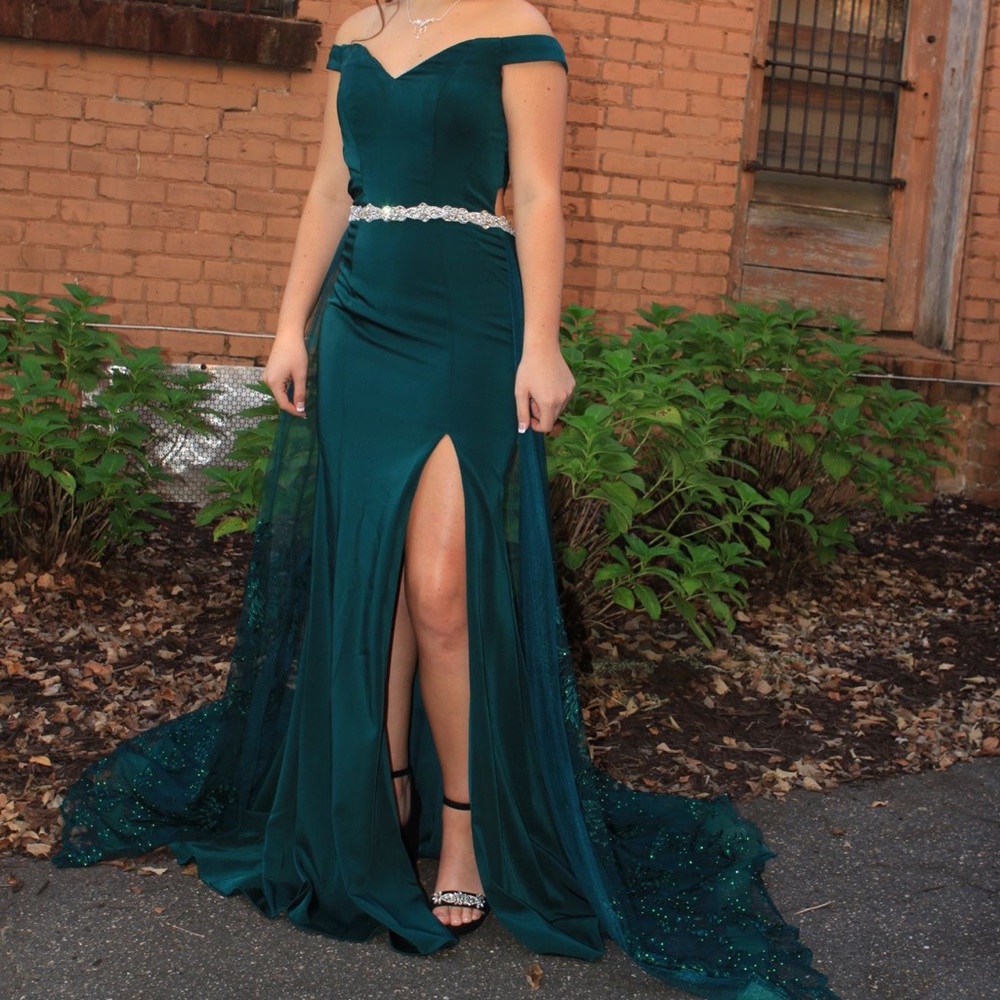 Green formal dress